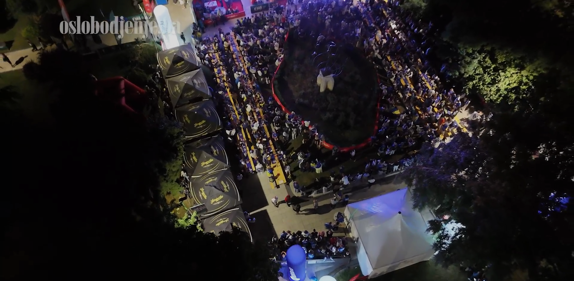 Dron snimio nestvarne prizore: Hiljade navijača bodri Zmajeve!